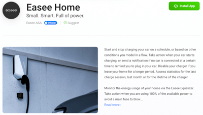 Easee Homey App