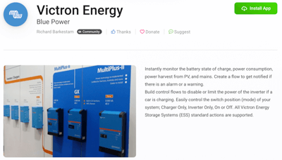 Victron Homey App